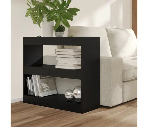 Grāmatu Plaukts, Aizslietnis, Melns, 80X30X72 Cm Vidaxl