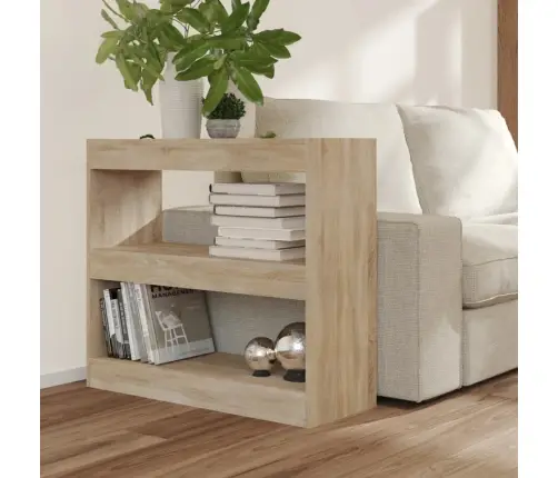 Grāmatu Plaukts, Aizslietnis, Ozolkoka Krāsa, 80X30X72 Cm Vidaxl