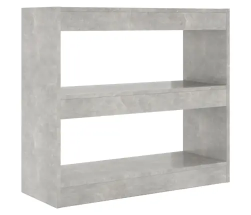 Spintelė Knygoms/Kambario Pertvara, Betono Pilka, 80X30X72Cm