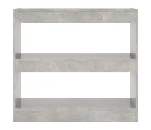 Spintelė Knygoms/Kambario Pertvara, Betono Pilka, 80X30X72Cm