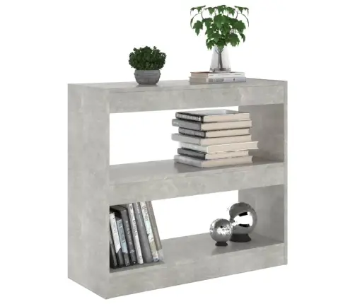 Spintelė Knygoms/Kambario Pertvara, Betono Pilka, 80X30X72Cm