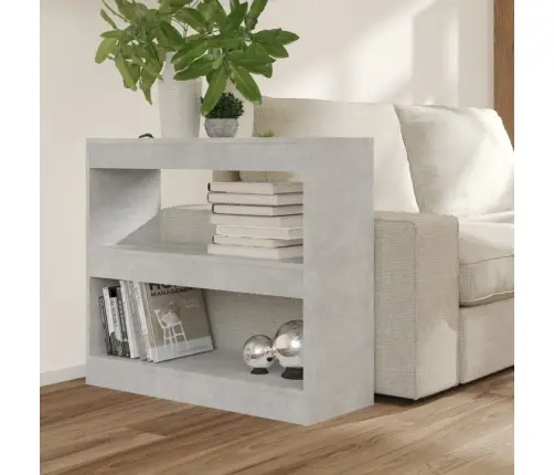 Spintelė Knygoms/Kambario Pertvara, Betono Pilka, 80X30X72Cm