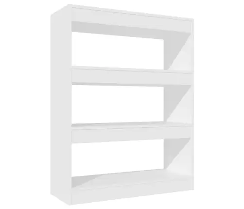 Grāmatu Plaukts, Balts, 80X30X103 Cm, Inženierijas Koks Vidaxl