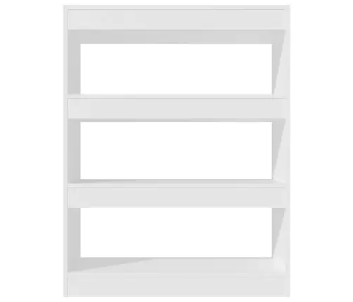 Grāmatu Plaukts, Balts, 80X30X103 Cm, Inženierijas Koks Vidaxl