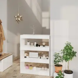 Grāmatu Plaukts, Balts, 80X30X103 Cm, Inženierijas Koks Vidaxl