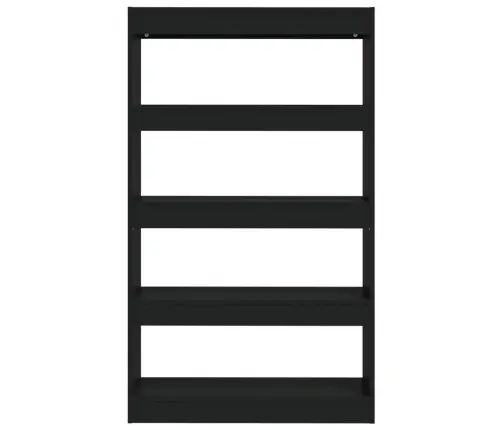 Spintelė Knygoms/Kambario Pertvara, Juoda, 80X30X135cm Mediena