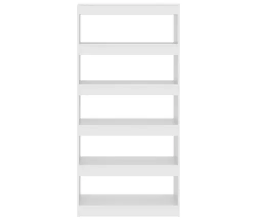 Spintelė Knygoms/Kambario Pertvara, Balta, 80X30X166cm Mediena
