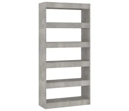 Grāmatu Plaukts, 80X30X166 Cm, Betonpelēks, Inženierijas Koks Vidaxl