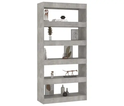 Grāmatu Plaukts, 80X30X166 Cm, Betonpelēks, Inženierijas Koks Vidaxl