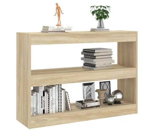 Grāmatu Plaukts, Aizslietnis, Ozolkoka Krāsa, 100X30X72 Cm Vidaxl