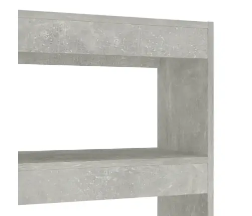 Grāmatu Plaukts, Aizslietnis, Betona Pelēks, 100X30X135 Cm Vidaxl