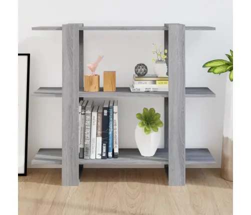 Spintelė Knygoms/Kambario Pertvara, Pilka, 100X30X87Cm