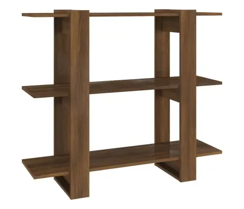 Grāmatu Plaukts, Aizslietnis, Brūna Ozola, 100X30X87 Cm Vidaxl