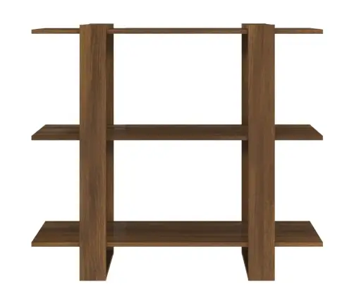 Grāmatu Plaukts, Aizslietnis, Brūna Ozola, 100X30X87 Cm Vidaxl