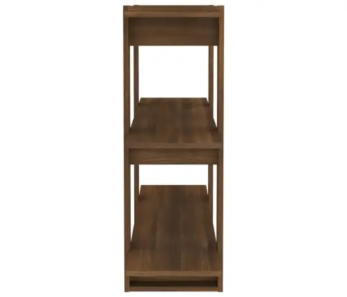 Grāmatu Plaukts, Aizslietnis, Brūna Ozola, 100X30X87 Cm Vidaxl