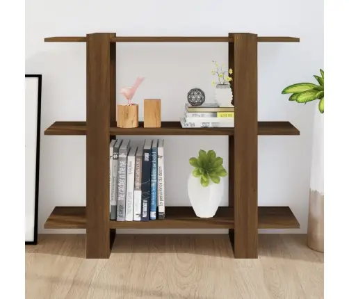 Grāmatu Plaukts, Aizslietnis, Brūna Ozola, 100X30X87 Cm Vidaxl