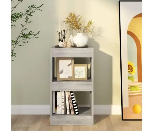 Grāmatu Plaukts, Pelēcīga Ozolkoka Krāsa, 40X30X72 Cm Vidaxl