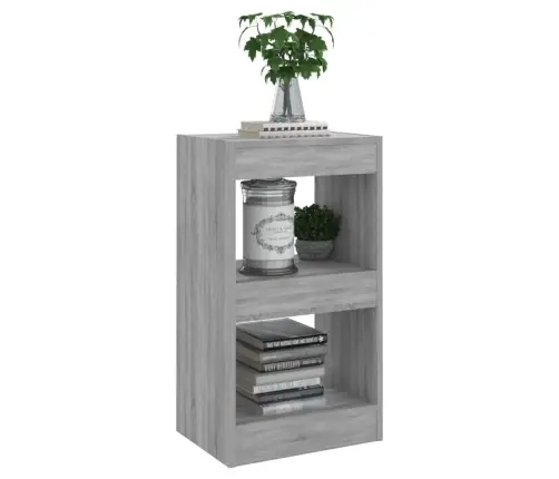 Grāmatu Plaukts, Pelēcīga Ozolkoka Krāsa, 40X30X72 Cm Vidaxl