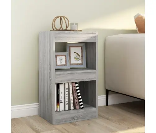 Grāmatu Plaukts, Pelēcīga Ozolkoka Krāsa, 40X30X72 Cm Vidaxl