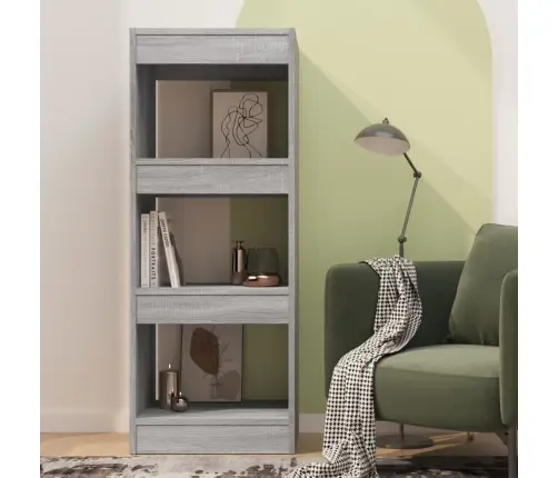 Grāmatu Plaukts, Pelēcīga Ozola, 40X30X103Cm, Inženierijas Koks Vidaxl