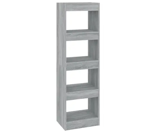 Grāmatu Plaukts, Aizslietnis, Pelēcīga Ozolkoka, 40X30X135 Cm Vidaxl