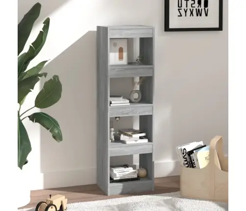 Grāmatu Plaukts, Aizslietnis, Pelēcīga Ozolkoka, 40X30X135 Cm Vidaxl