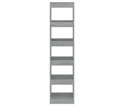 Grāmatu Plaukts, Pelēcīga Ozolkoka Krāsa, 40X30X166 Cm Vidaxl