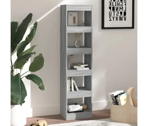 Grāmatu Plaukts, Pelēcīga Ozolkoka Krāsa, 40X30X166 Cm Vidaxl