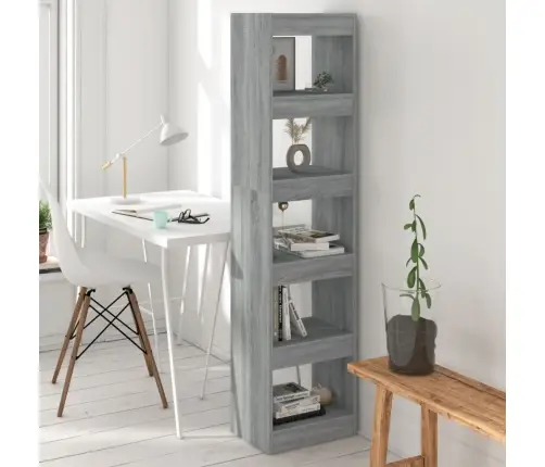 Grāmatu Plaukts, Pelēcīga Ozolkoka Krāsa, 40X30X166 Cm Vidaxl