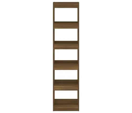 Raamaturiiul/Ruumijagaja, Pruun Tamm, 40X30X166 Cm