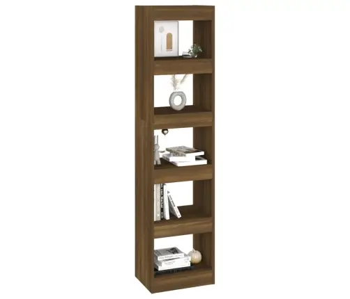 Raamaturiiul/Ruumijagaja, Pruun Tamm, 40X30X166 Cm