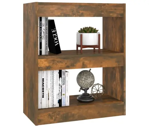 Raamaturiiul/Ruumijagaja, Suitsutatud Tamm, 60X30X72 Cm