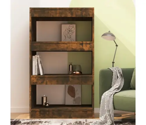 Raamaturiiul, Suitsutatud Tamm, 60X30X103 cm Tehispuit