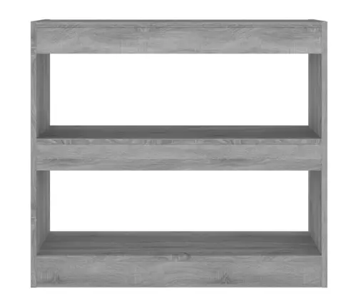 Grāmatu Plaukts, Pelēcīga Ozolkoka Krāsa, 80X30X72 Cm Vidaxl