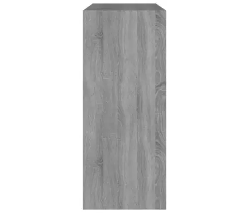 Grāmatu Plaukts, Pelēcīga Ozolkoka Krāsa, 80X30X72 Cm Vidaxl