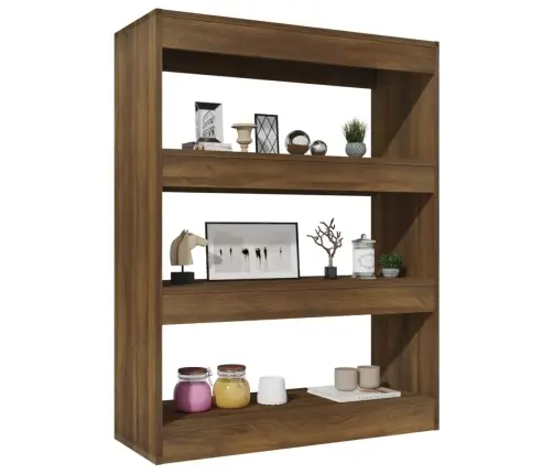 Grāmatu Plaukts, 80X30X103 Cm, Brūna Ozola, Inženierijas Koks Vidaxl