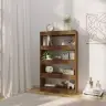 Raamaturiiul/Ruumijagaja, Pruun Tamm, 80X30X135 cm Tehispuit Raamaturiiul/Ruumijagaja, Pruun Tamm, 80X30X135 cm Tehispuit