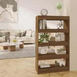 Grāmatu Plaukts, Ozola Krāsa, 80X30X135 Cm, Inženierijas Koks Vidaxl