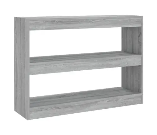 Grāmatu Plaukts, Pelēcīga Ozolkoka Krāsa, 100X30X72 Cm Vidaxl