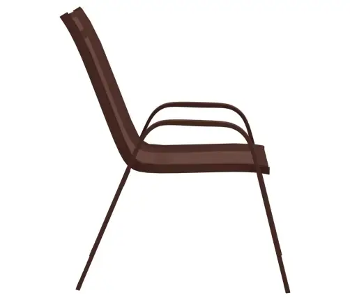 Virnastatavad Aiatoolid 4 Tk, Pruun, Tekstileenkangas