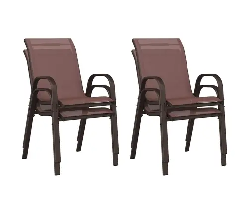 Virnastatavad Aiatoolid 4 Tk, Pruun, Tekstileenkangas