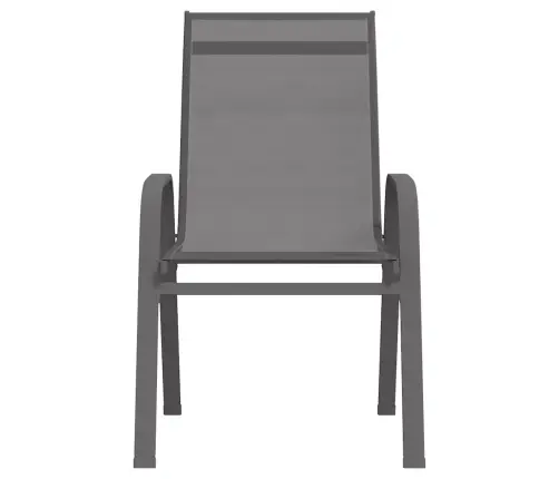 Dārza Krēsli, 6 Gab., Tekstilēns, Pelēki Vidaxl