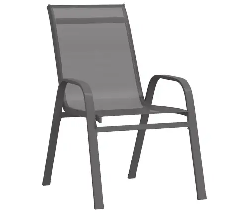 Dārza Krēsli, 6 Gab., Tekstilēns, Pelēki Vidaxl