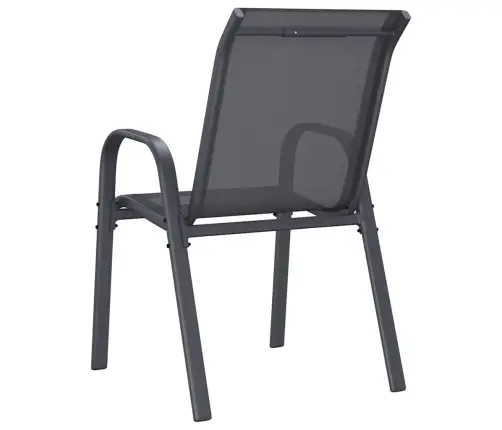 Dārza Krēsli, 6 Gab., Tekstilēns, Pelēki Vidaxl