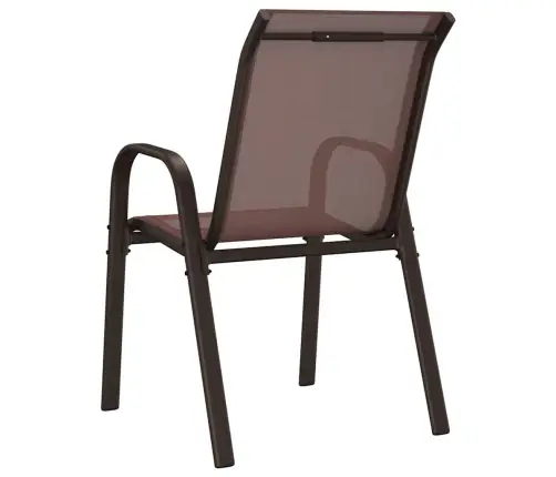 Dārza Krēsli, 6 Gab., Tekstilēns, Brūni Vidaxl