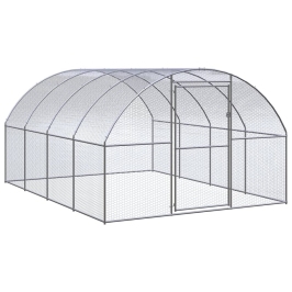 Vistu Būris, 3X4X2 M, Cinkots Tērauds Vidaxl