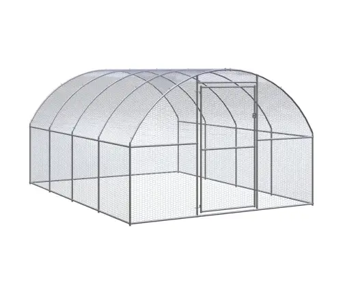 Vistu Būris, 3X4X2 M, Cinkots Tērauds Vidaxl