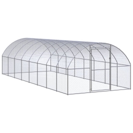 Vistu Būris, 3X8X2 M, Cinkots Tērauds Vidaxl