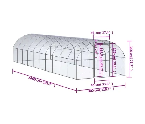Kanakuut, 3 X 10 X 2 M, Tsingitud Teras