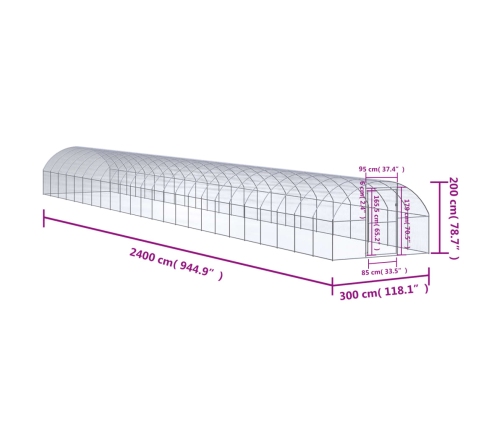 Lauko Narvas Viščiukams, 3X24X2M, Galvanizuotas Plienas